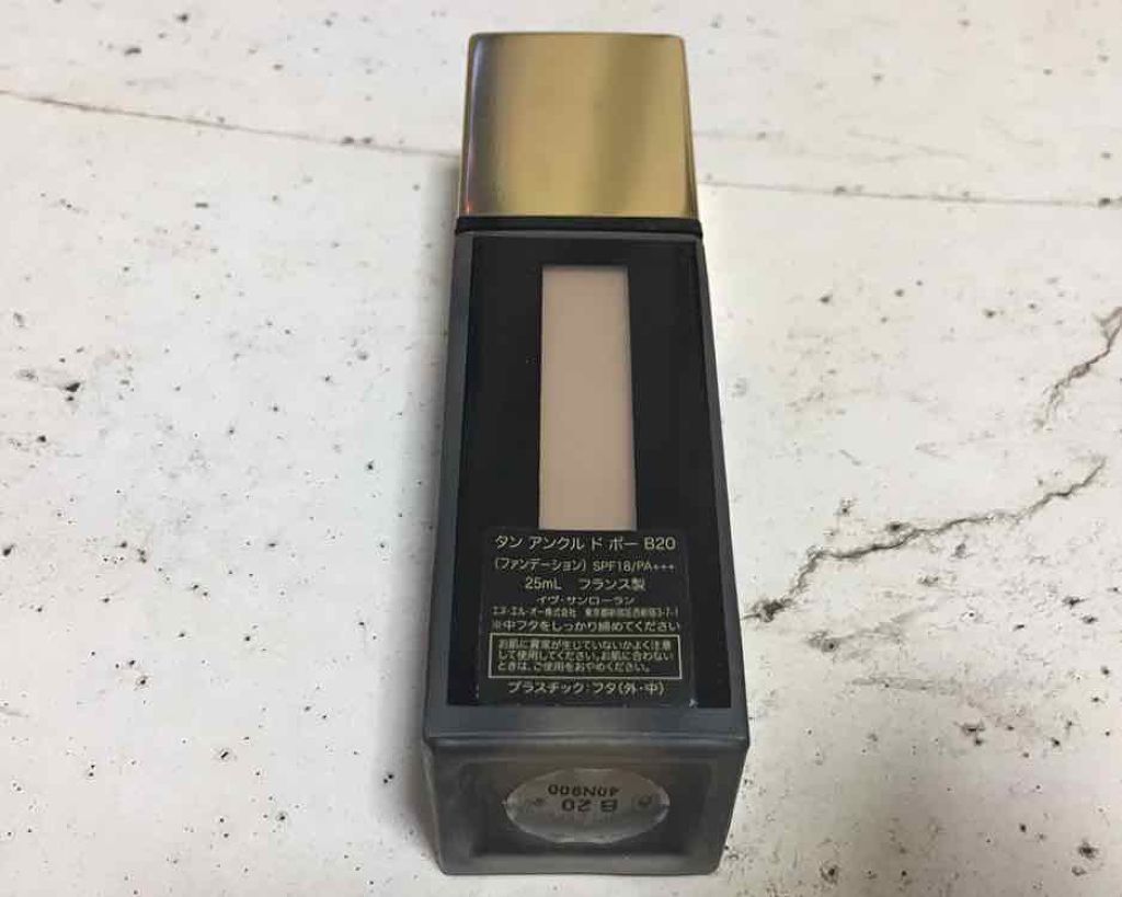 タン アンクル ド ポー/YVES SAINT LAURENT BEAUTE/リキッドファンデーションを使ったクチコミ（3枚目）
