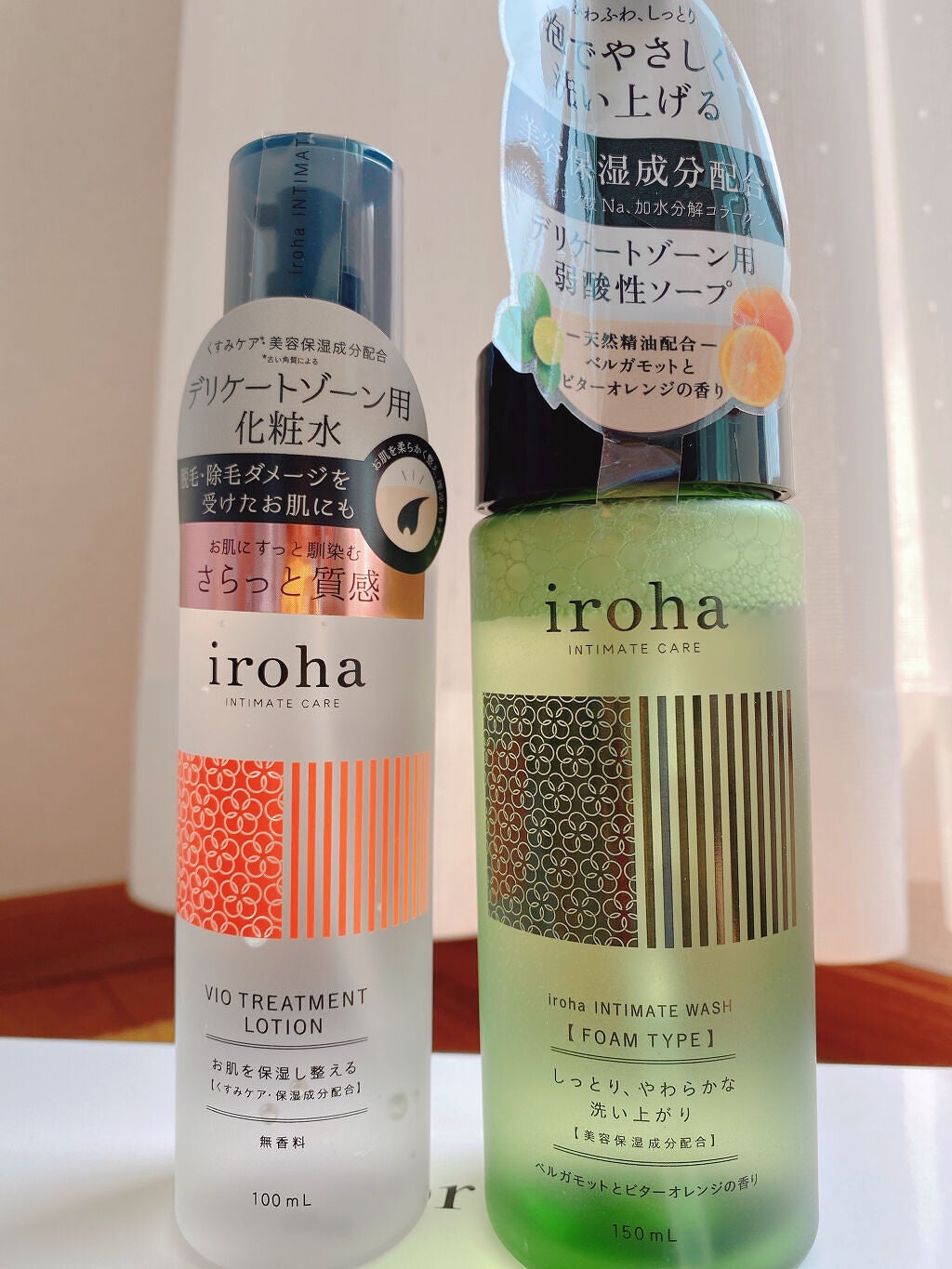 イロハ インティメートウォッシュ フォームタイプ ベルガモットとビターオレンジの香り/iroha INTIMATE CARE/デリケートゾーンケアを使ったクチコミ(1枚目)