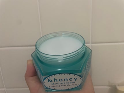 アンドハニー サボン クレンジングバーム ブルークレイ/&honey/クレンジングバームを使ったクチコミ(2枚目)