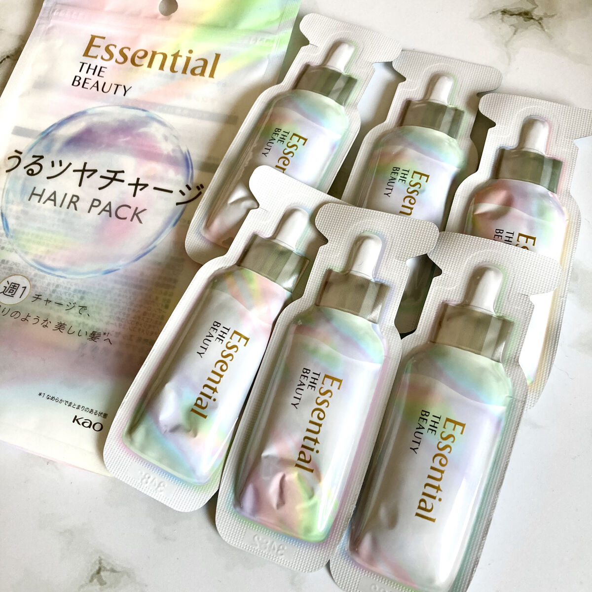 ザビューティ うるツヤチャージヘアパック/エッセンシャル/ヘアマスク・ヘアパックを使ったクチコミ（2枚目）