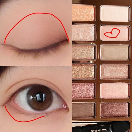 バレンタインボックス/VAVI MELLO/アイシャドウパレットを使ったクチコミ(2枚目)