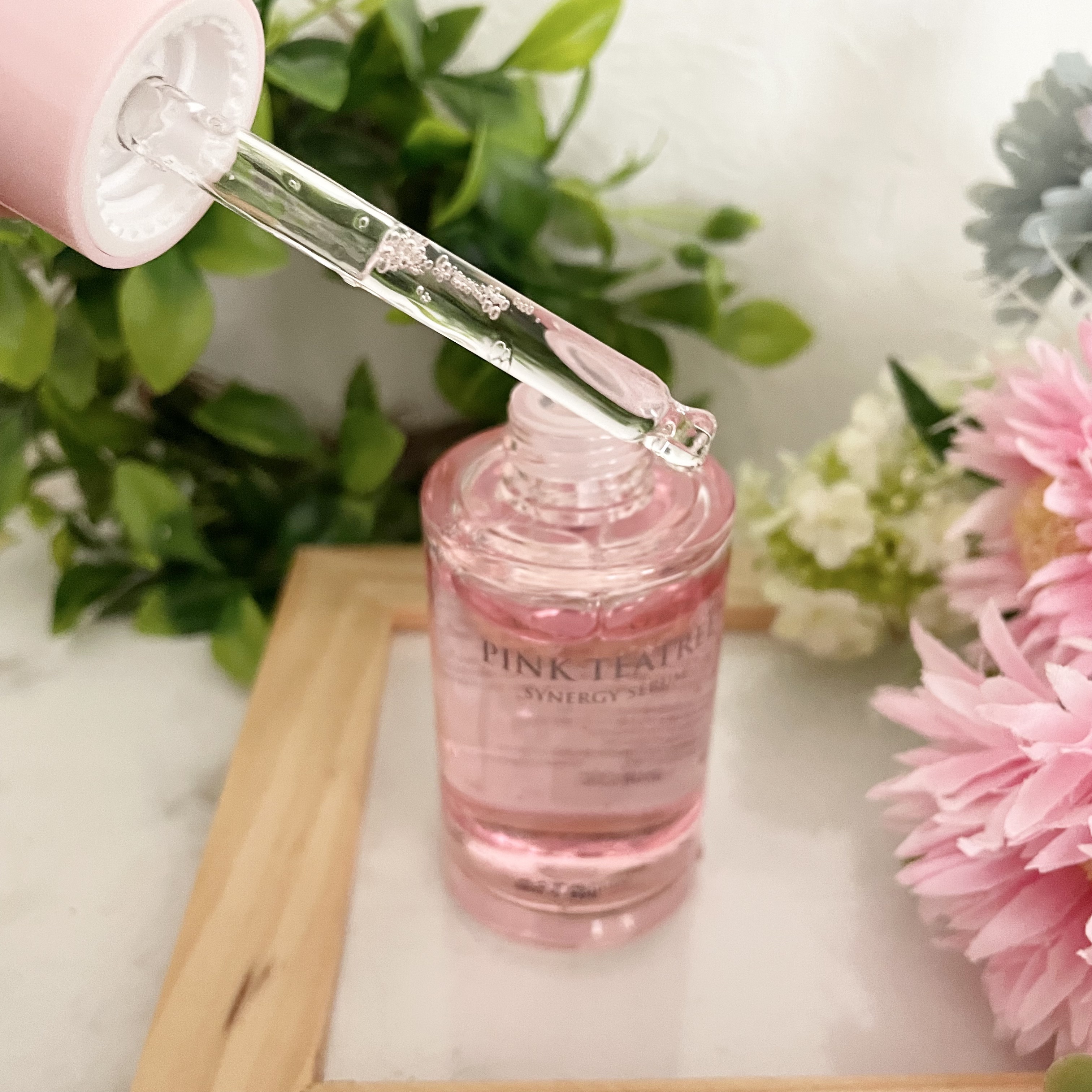 ピンクティーツリーシナジーセラム/APLIN/美容液を使ったクチコミ（2枚目）