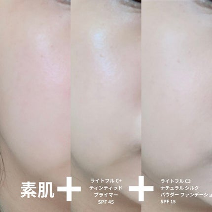 ライトフル C3 ナチュラル シルク パウダーファンデーション NC25/M・A・C/パウダーファンデーションを使ったクチコミ(3枚目)
