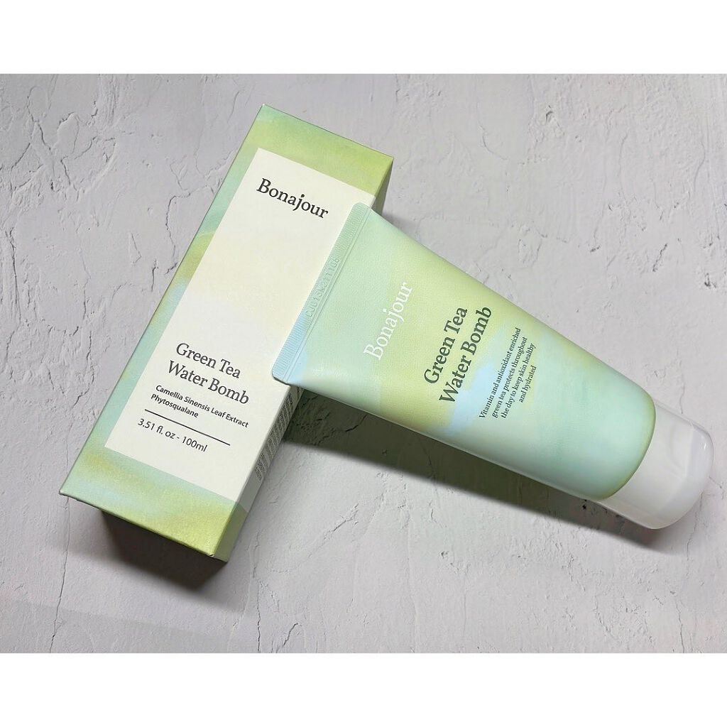 グリーンティーウォーターボム/Bonajour/フェイスクリームを使ったクチコミ（1枚目）