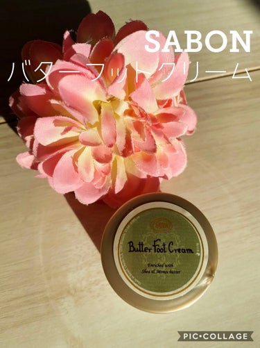 SABON バターフットクリームのクチコミ「〇SABON
バターフットクリーム(足用保湿クリーム)15ml

『硬くなりがちな足元にぐんぐ.....」（1枚目）