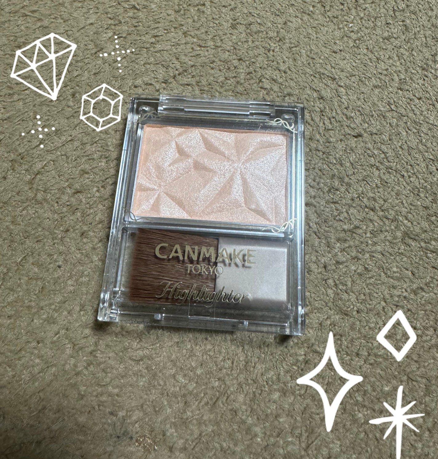 ハイライター/キャンメイク/パウダーハイライトを使ったクチコミ(1枚目)