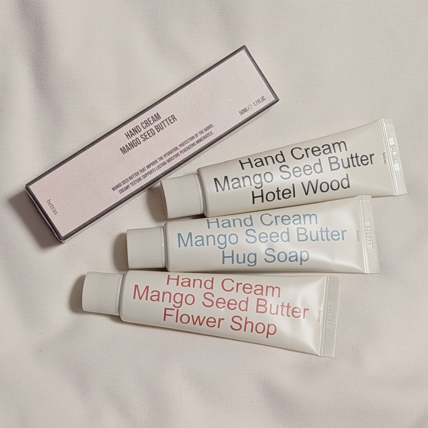 ヘトラス マンゴーシードバター パフューム ハンドクリーム/hetras/ハンドクリームを使ったクチコミ（2枚目）