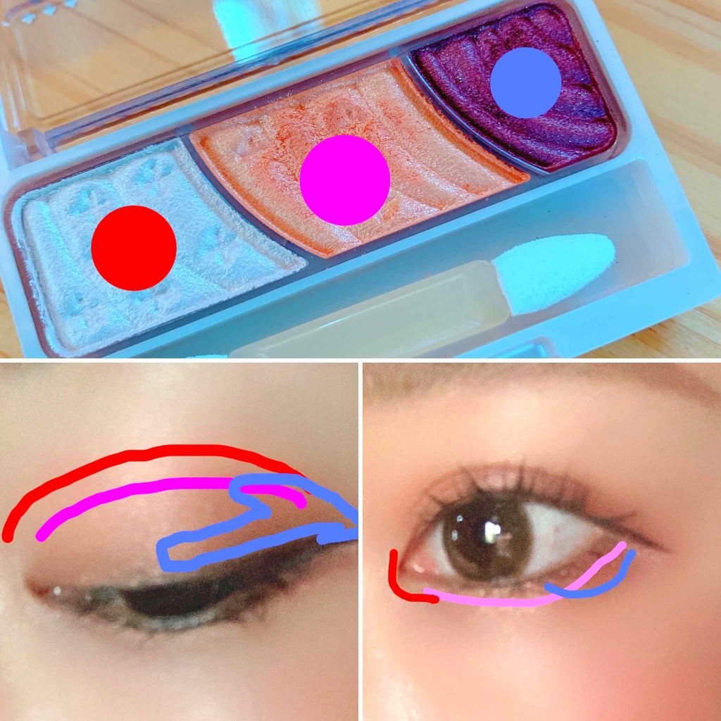 トーンアップアイシャドウ/CEZANNE/アイシャドウパレットを使ったクチコミ(2枚目)