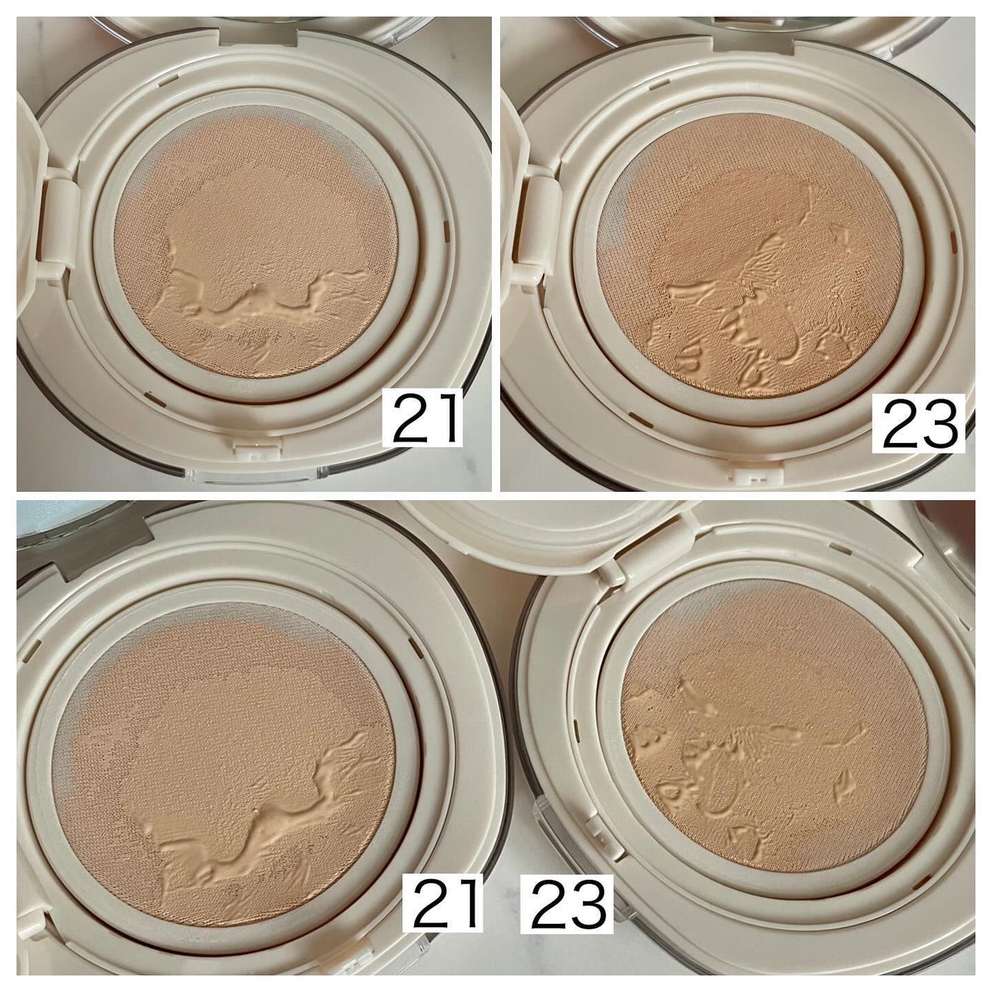 ブリージンググロークッション/Healus/クッションファンデーションを使ったクチコミ(3枚目)