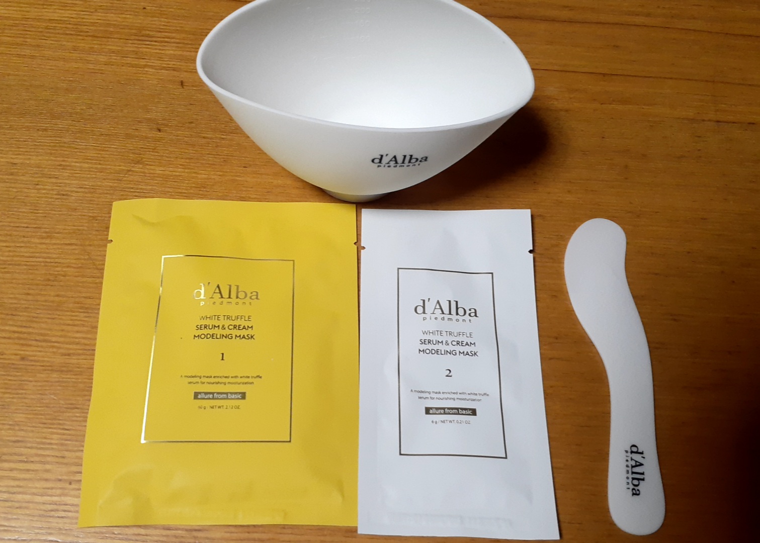 WHITE TRUFFLE SERUM & CREAM MODELING MASK/ダルバ/その他スキンケアを使ったクチコミ（2枚目）