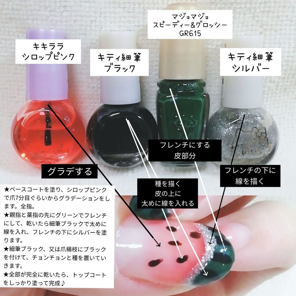 アーティスティックネールズ(スピーディ&グロッシー)/MAJOLICA MAJORCA/マニキュアを使ったクチコミ（3枚目）