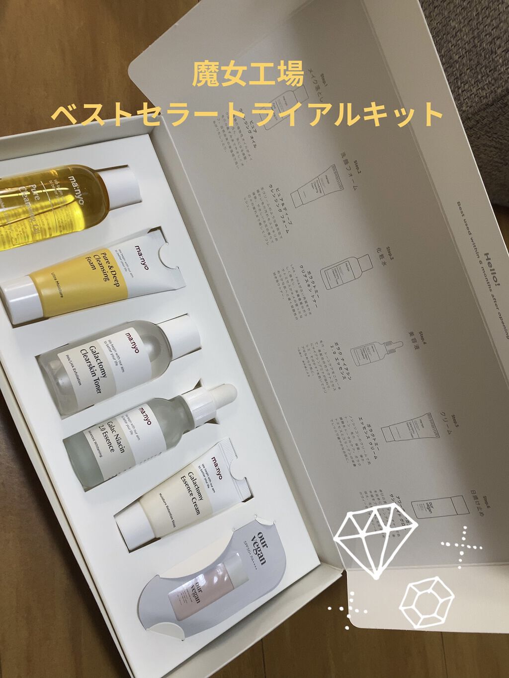 ベストセラー トライアルキット/manyo/トライアルキットを使ったクチコミ（1枚目）