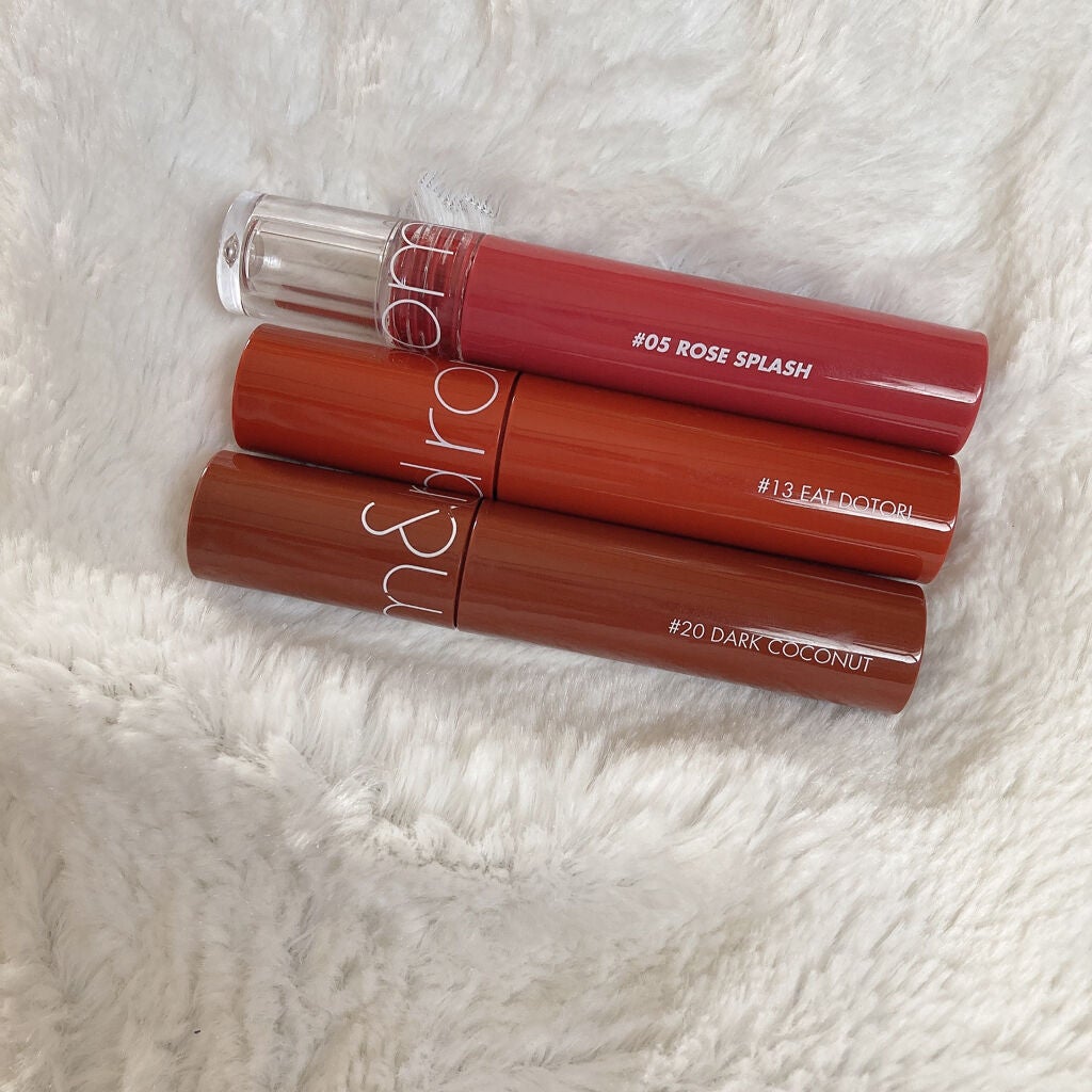 ジューシーラスティングティント/rom&nd/リップティントを使ったクチコミ(2枚目)