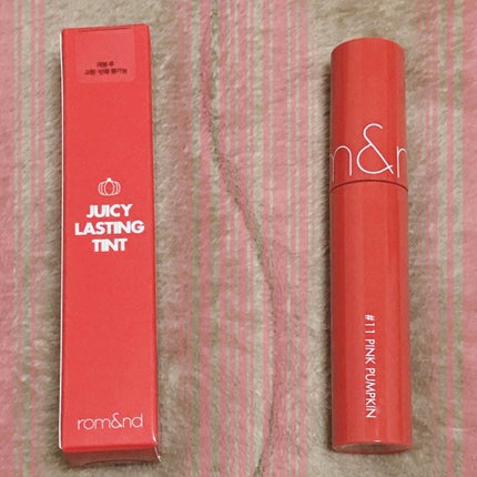 ジューシーラスティングティント/rom&nd/リップティントを使ったクチコミ(1枚目)