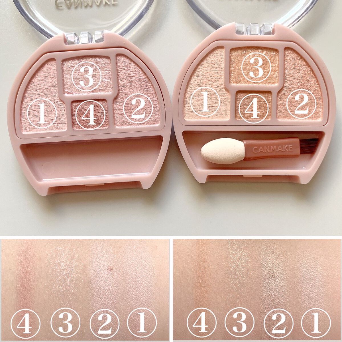 プランぷくコーデアイズ/キャンメイク/パウダーアイシャドウを使ったクチコミ（3枚目）