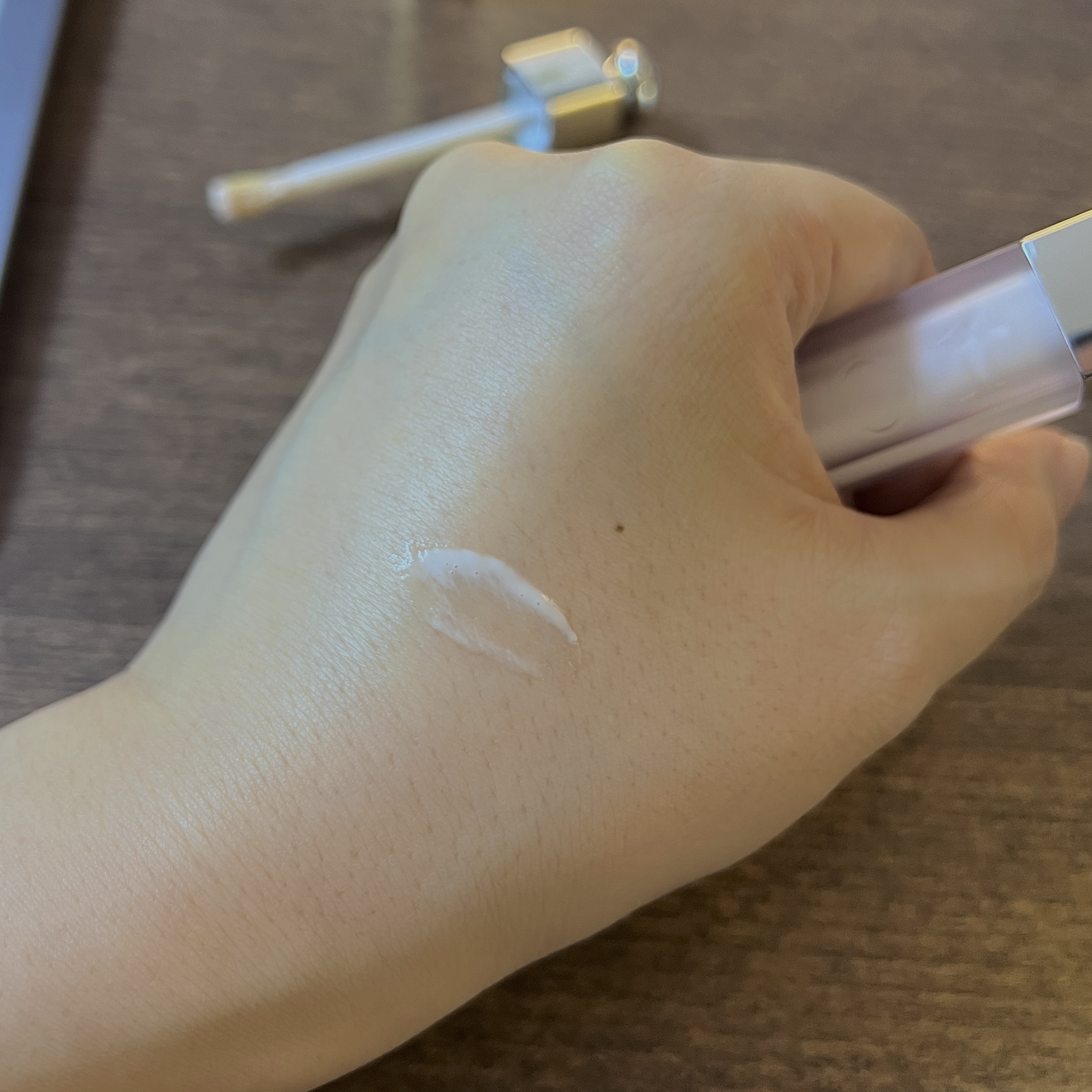 グッチ ルージュ ア レーヴル サタン 223 イザベル ローズウッド/GUCCI beauty/口紅を使ったクチコミ（2枚目）