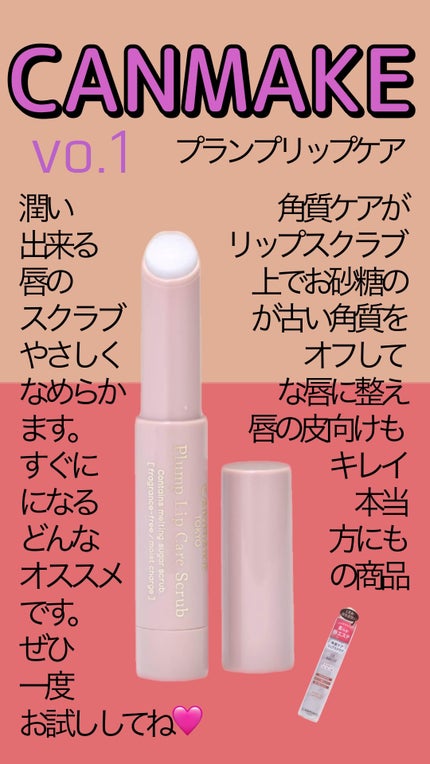 プランプリップケアスクラブ/キャンメイク/リップスクラブを使ったクチコミ(1枚目)