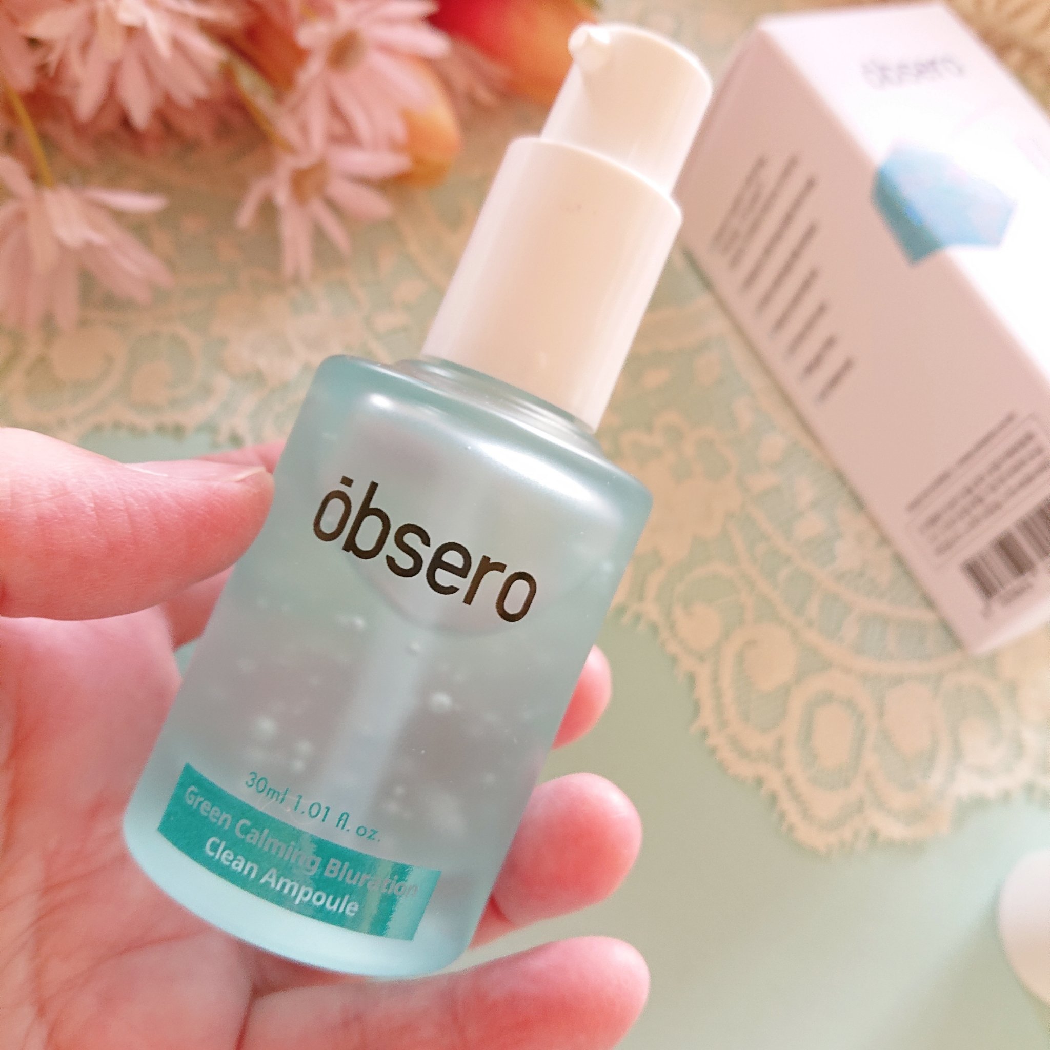 グリーンカーミングブルーレーションクリーンアンプル/obsero/美容液を使ったクチコミ（2枚目）