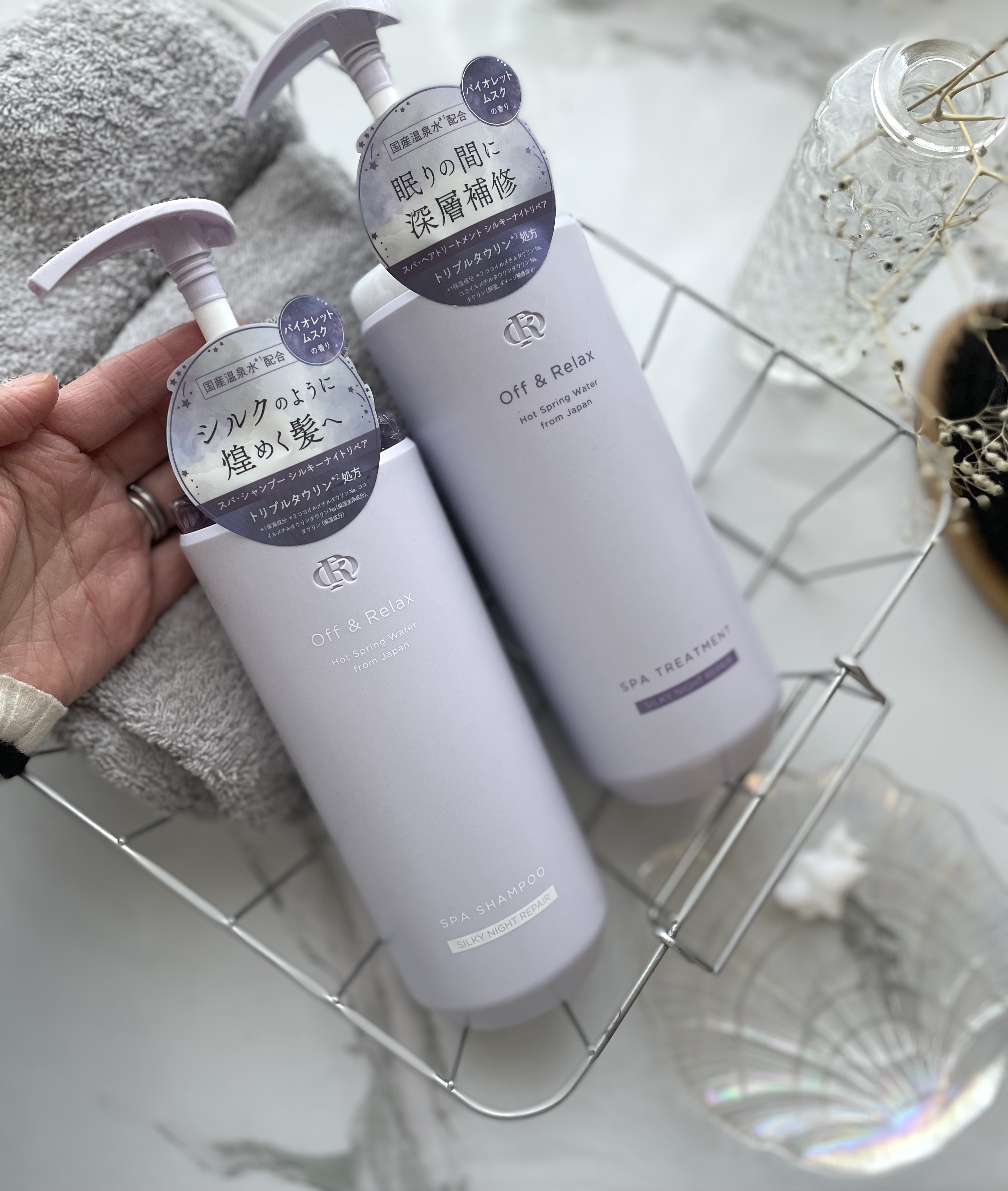 ＯＲ スパ・シャンプー／ヘアトリートメント シルキーナイトリペア/Off&Relax/市販シャンプーを使ったクチコミ（3枚目）