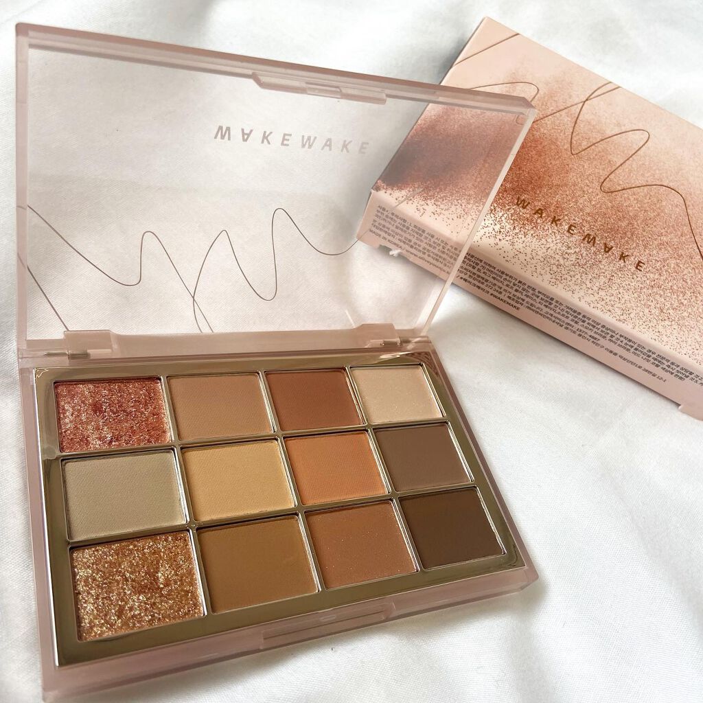 ソフトブラーリングアイパレット/wakemake/アイシャドウパレットを使ったクチコミ（2枚目）