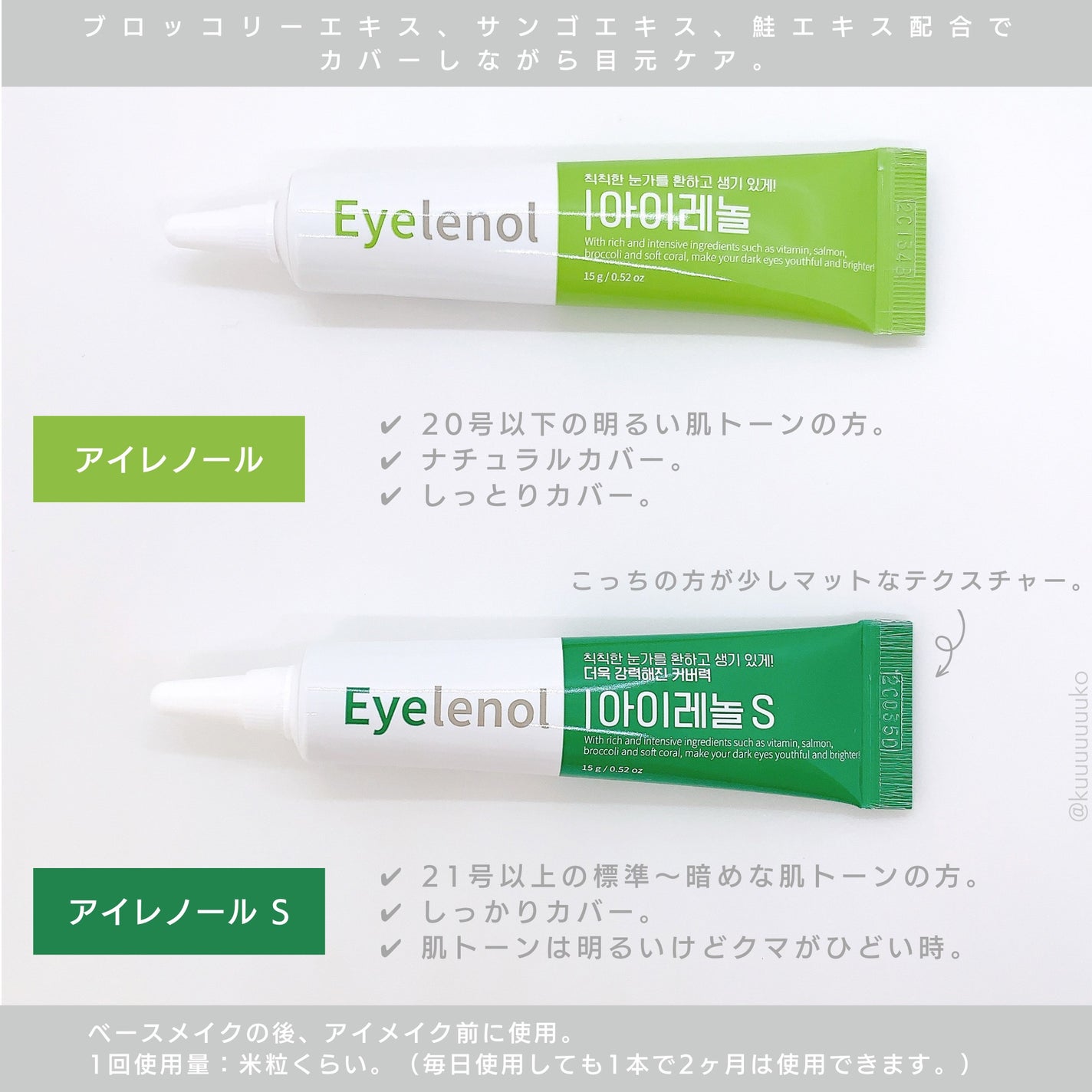 アイレノール クマクリーム/IRENOL/アイケア・アイクリームを使ったクチコミ(2枚目)