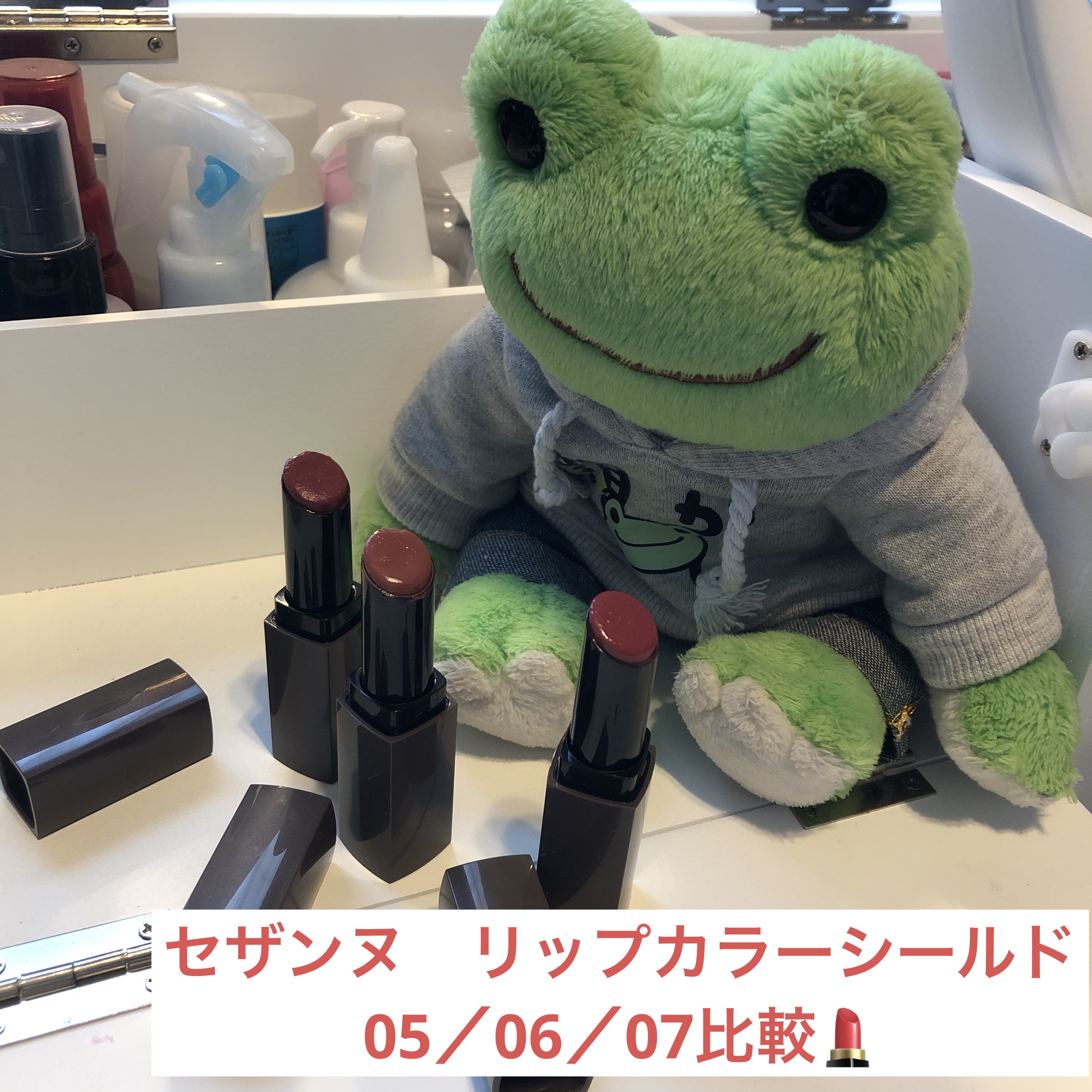 リップカラーシールド/CEZANNE/口紅を使ったクチコミ（1枚目）