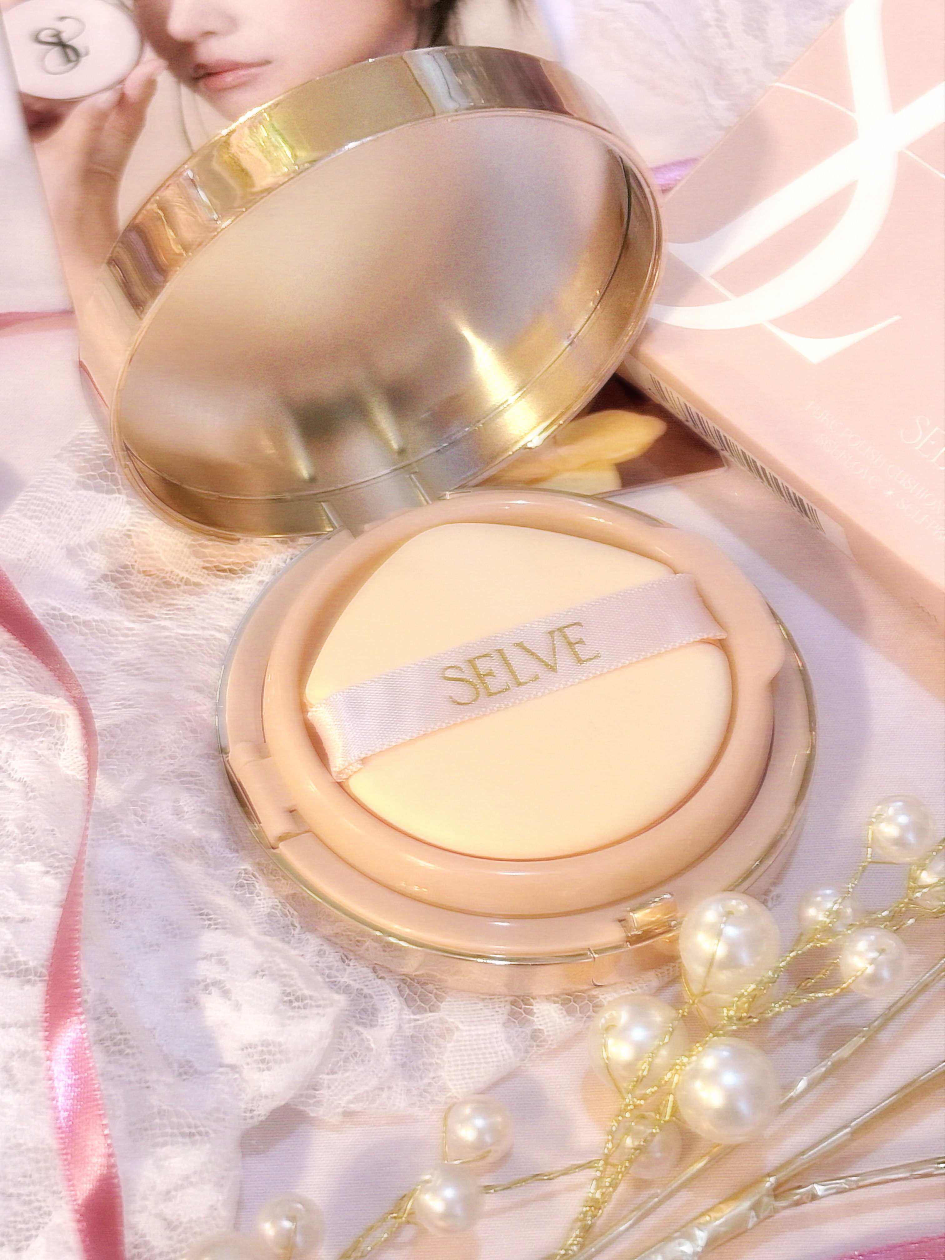 ピュアポリッシュクッションファンデーション 19 アイボリー/SELVE/クッションファンデーションを使ったクチコミ（3枚目）