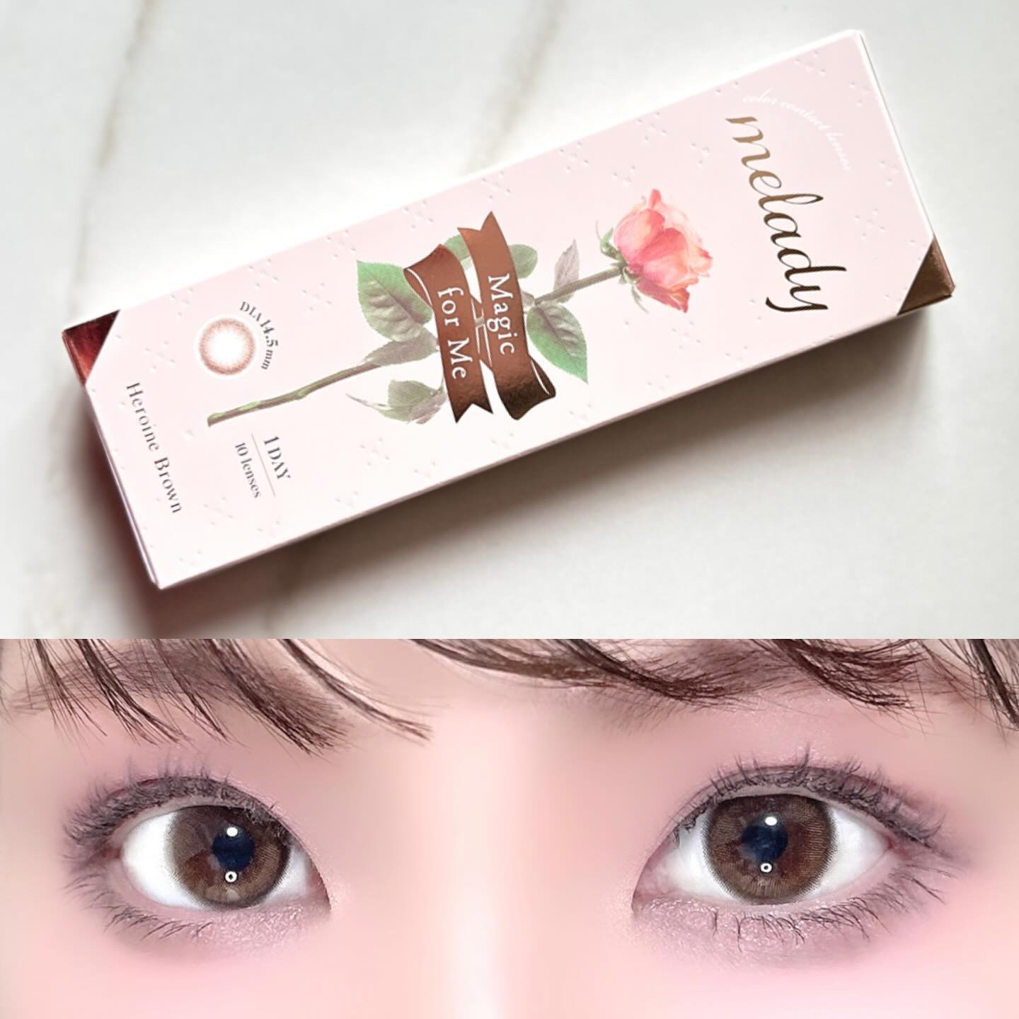 melady 1day ヒロインブラウン/melady/ワンデー（１DAY）カラコンを使ったクチコミ（3枚目）