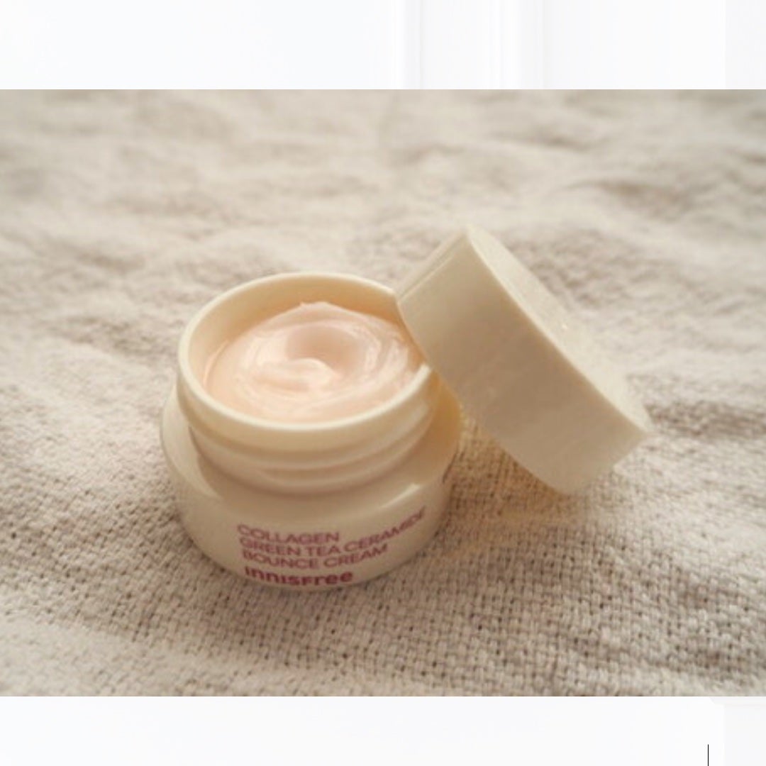 コラーゲン グリーンティー セラミド バウンス クリーム/innisfree/スキンケア・基礎化粧品を使ったクチコミ(3枚目)
