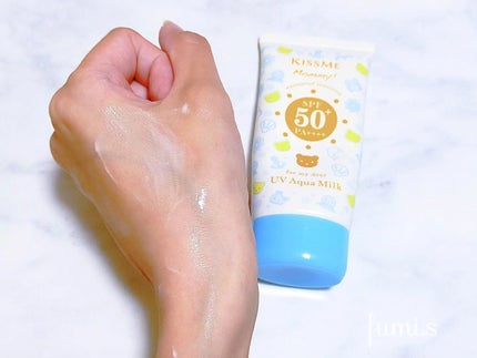 fumicosme on LIPS 「✾愛用中の日焼け止めマミーuvアクアミルクウォータープルーフで..」(4枚目)