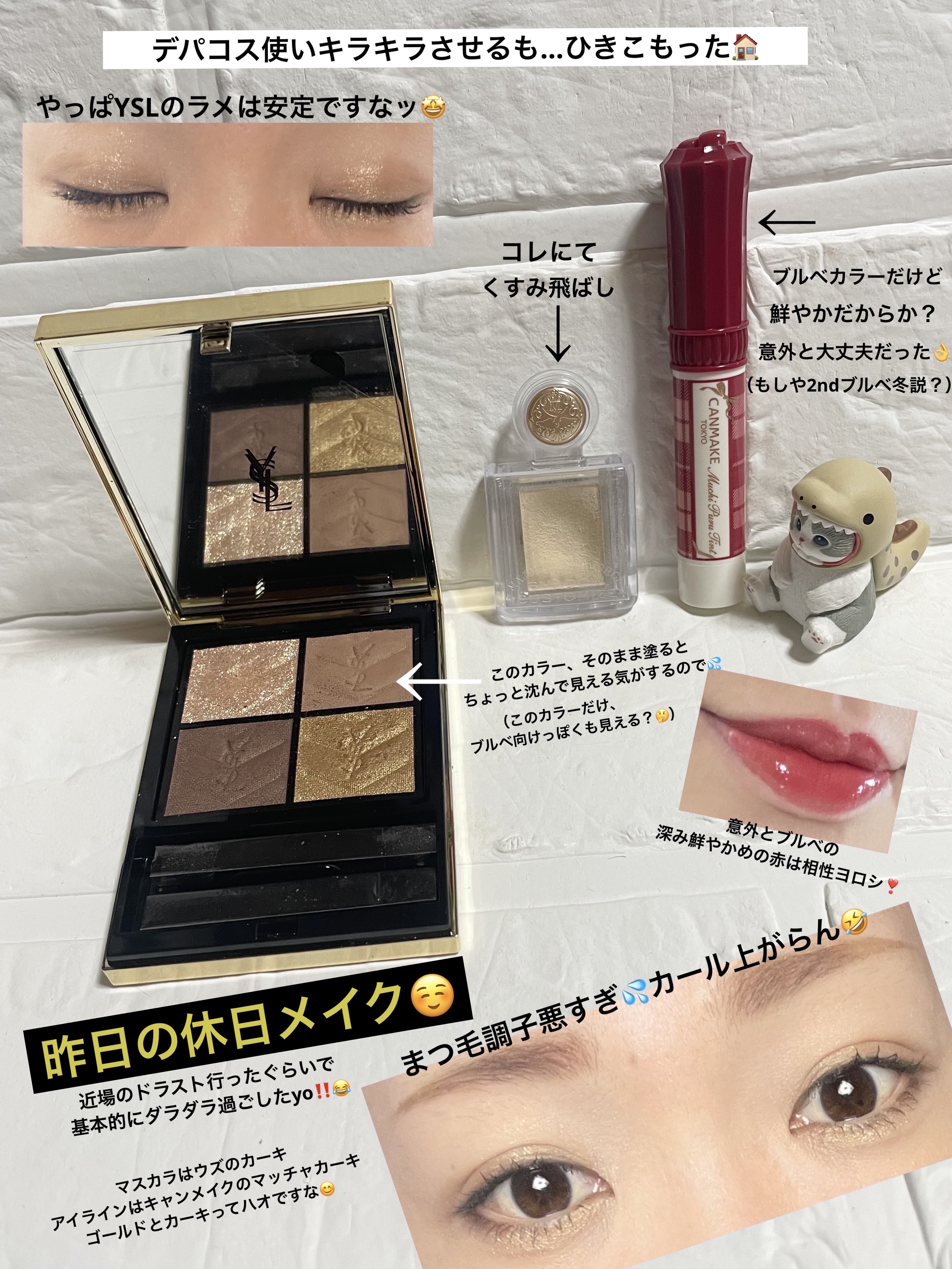 クチュール ミニ クラッチ #800 オーバー ドゥレ​/YVES SAINT LAURENT BEAUTE/アイシャドウパレットを使ったクチコミ（1枚目）