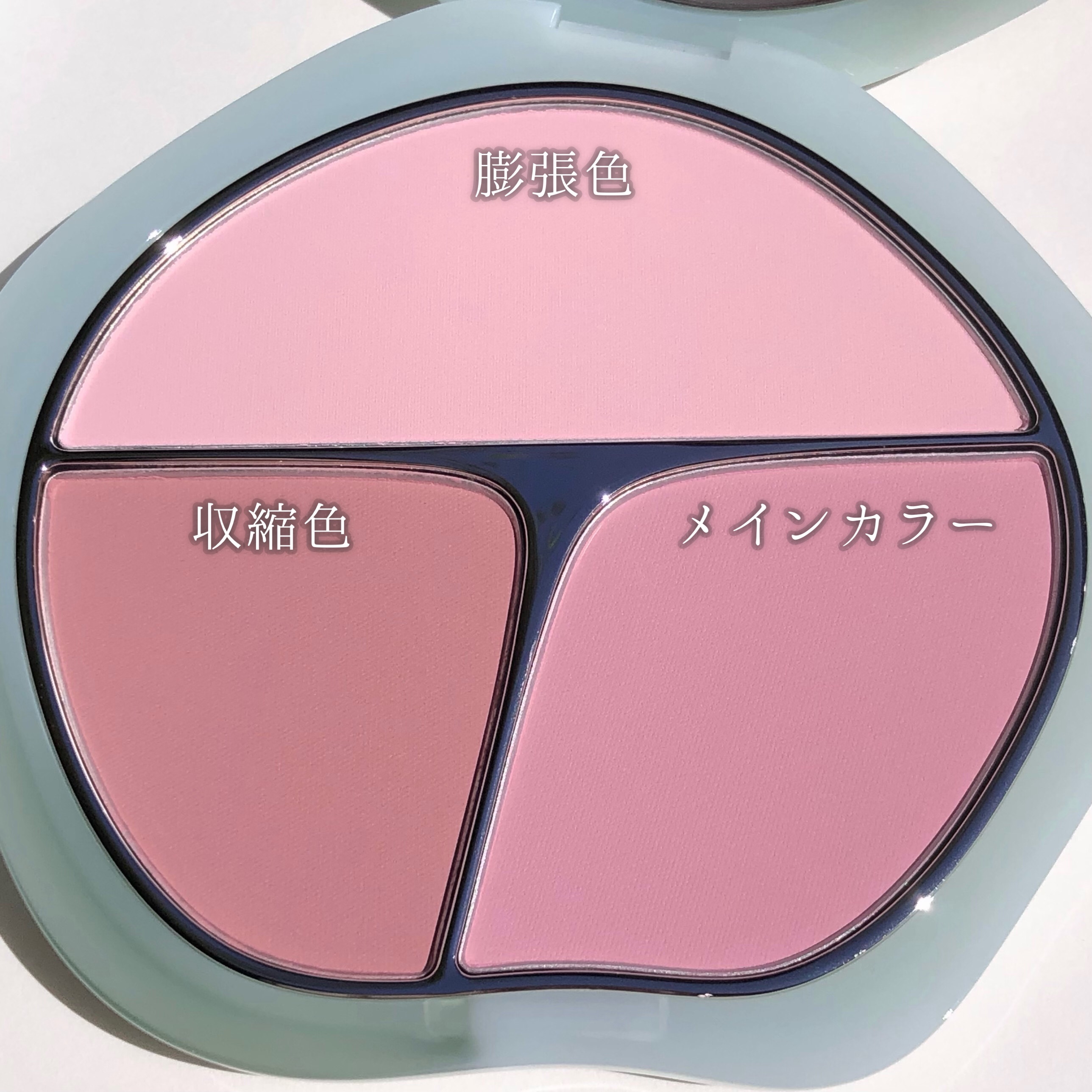 TIMAGE  3色チークパレット/TIMAGE/パウダーチークを使ったクチコミ（2枚目）