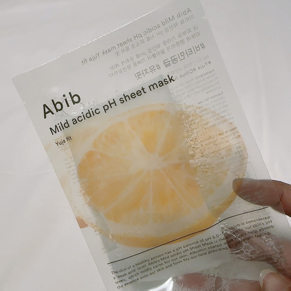 弱酸性pHシートマスク 柚子フィット/Abib /シートマスク・パックを使ったクチコミ（1枚目）