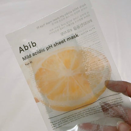 弱酸性pHシートマスク 柚子フィット/Abib /シートマスク・パックを使ったクチコミ(1枚目)