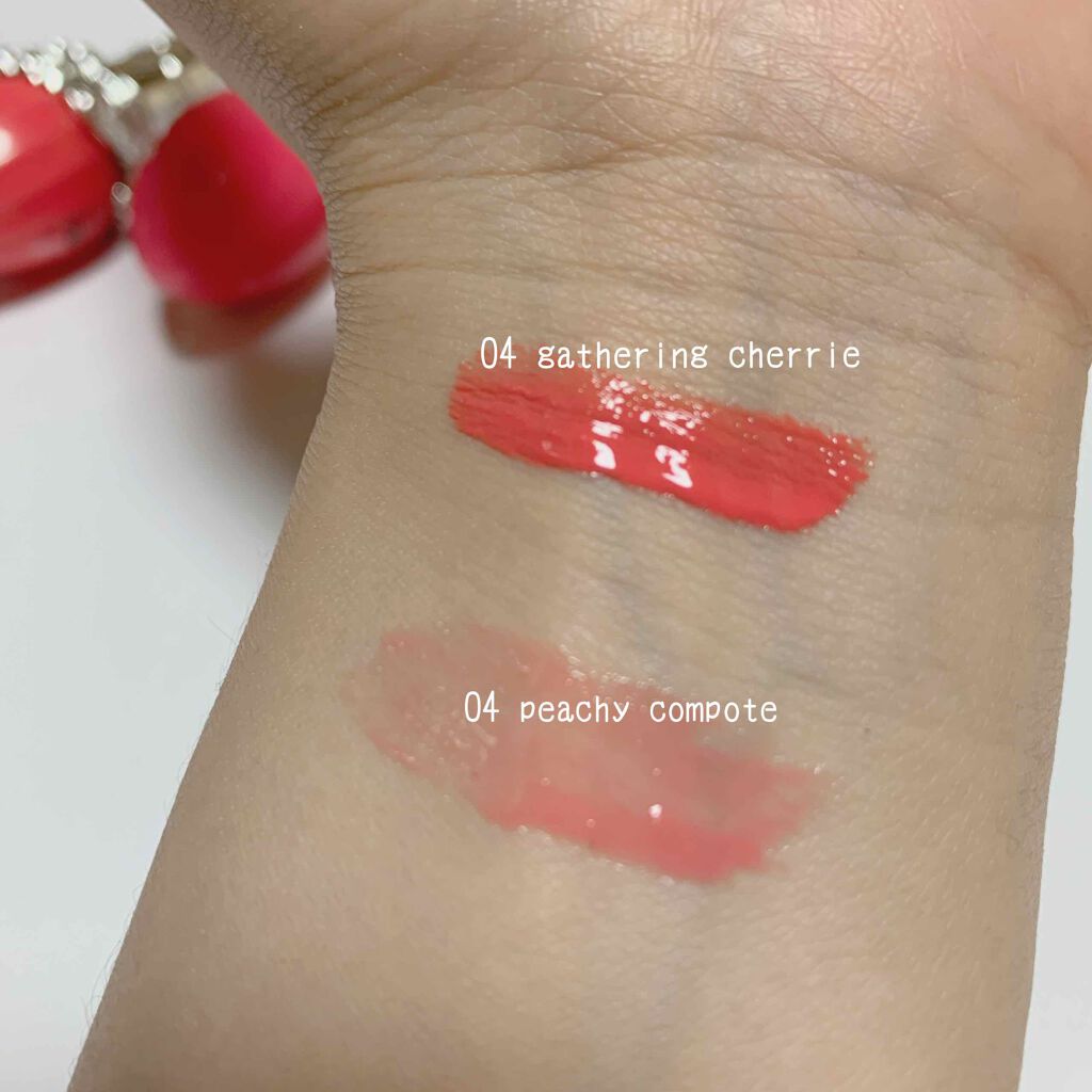 フォーエヴァージューシー オイルルージュ/JILL STUART/口紅を使ったクチコミ（2枚目）