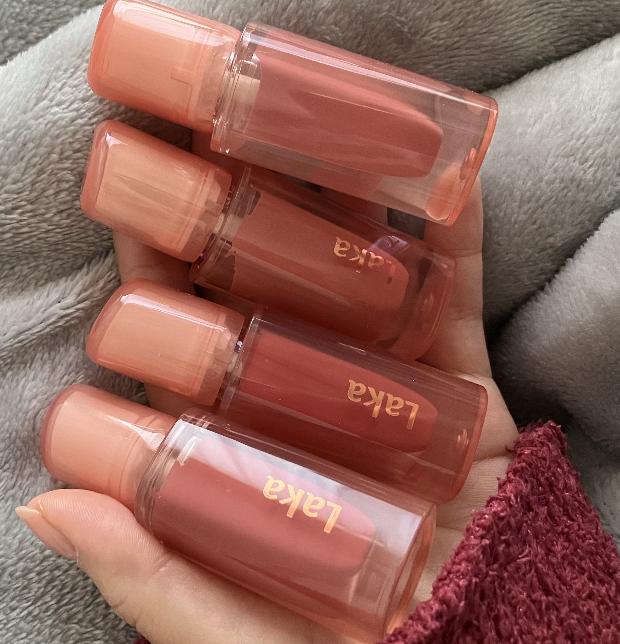 ジェリーイングヌードグロス/Laka/リップグロスを使ったクチコミ（1枚目）