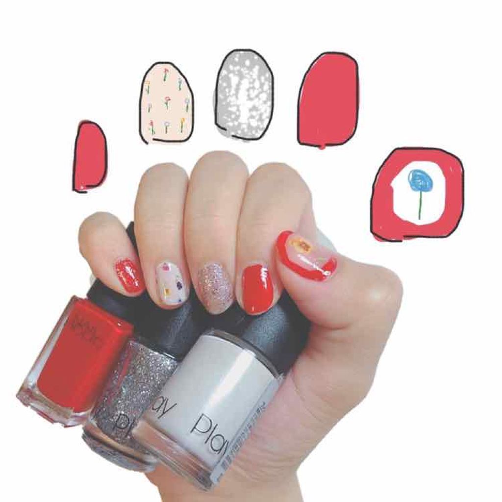 カラフルネイルズ/キャンメイク/マニキュアを使ったクチコミ(1枚目)