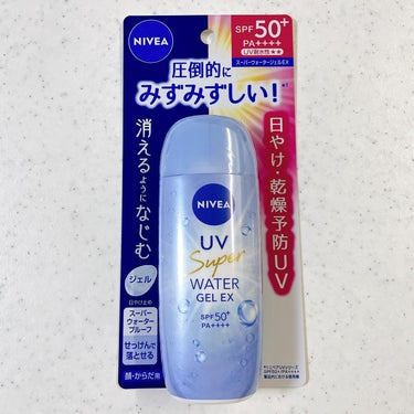 ニベアＵＶ ウォータージェルＥＸ💙
SPF 50+ PA++++
 
みずみずしくて伸びが良い☺️✨
石鹸で落とせる🧼
しっとりしているから乾燥予防UV☀️
ベタつかない！

＊商品説明
■主にシミの原