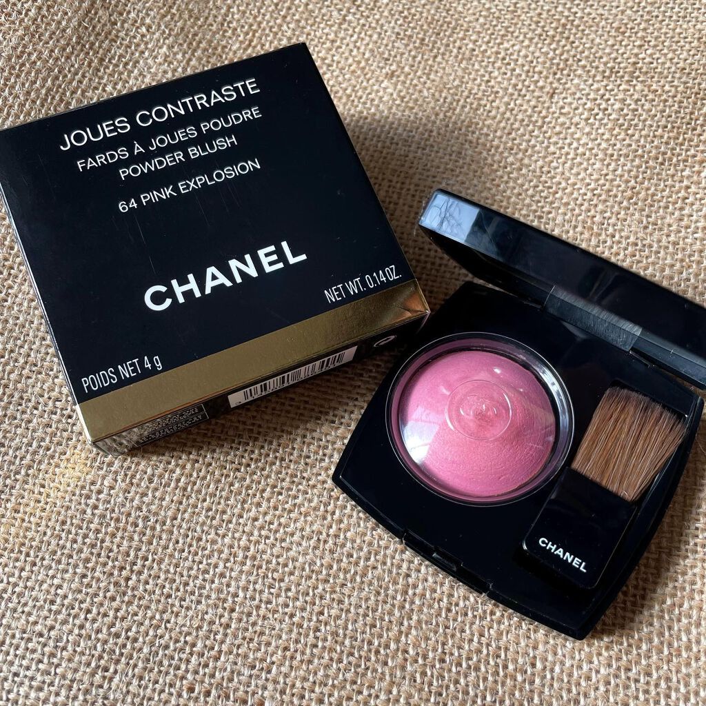 ジュ コントゥラスト 64 ピンク エクスプロージョン/CHANEL/パウダーチークを使ったクチコミ（1枚目）
