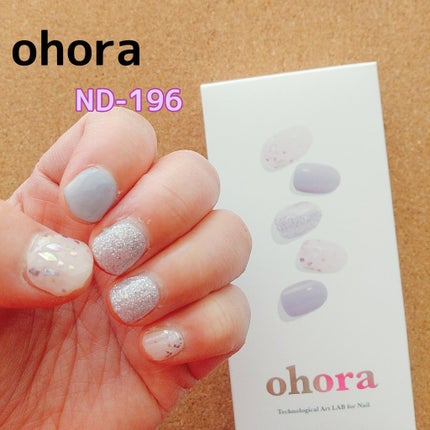 セミキュアジェルネイル(ハンド)/ohora/ネイルシールを使ったクチコミ(1枚目)