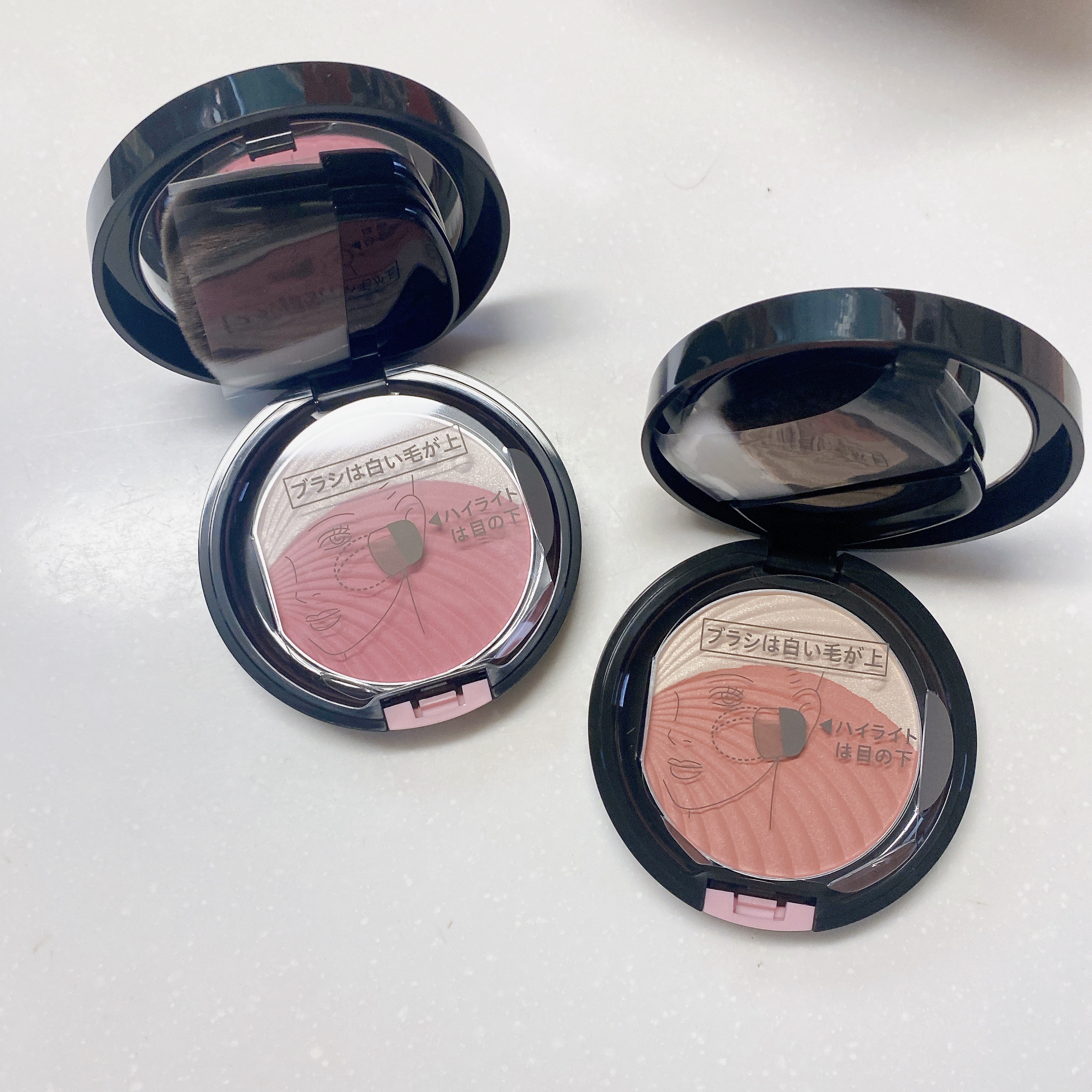 ブラシチーク 01/AUBE/パウダーチークを使ったクチコミ（1枚目）