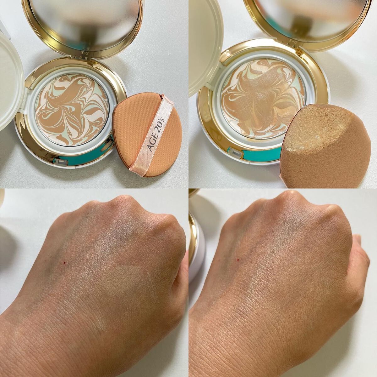 ORIGINAL ESSENCE COVER PACT ホワイトラテ(21号)/AGE20’s/クッションファンデーションを使ったクチコミ（2枚目）