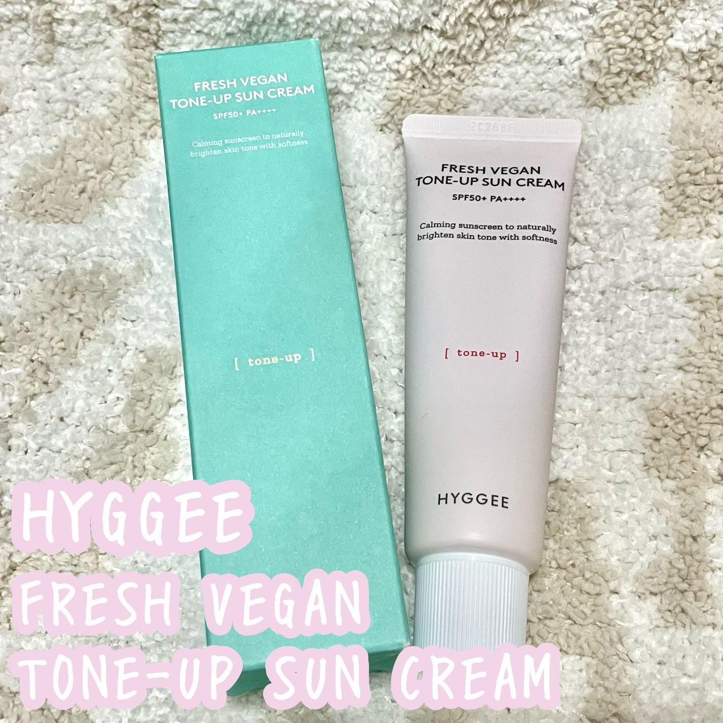 フレッシュヴィーガントーンアップサンクリーム/HYGGEE/日焼け止めクリームを使ったクチコミ(1枚目)