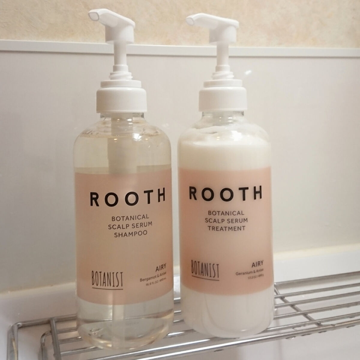 ルース ボタニカルスカルプセラム シャンプー・トリートメント（エアリー）/BOTANIST/市販シャンプーを使ったクチコミ（1枚目）