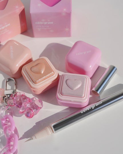 ミルクブリンハートライター/Colorgram/パウダーハイライトを使ったクチコミ(2枚目)