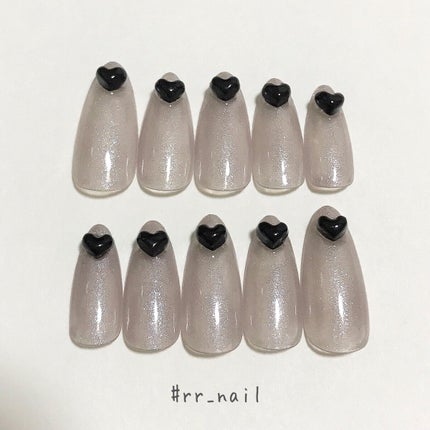 #ちゅるんネイル,#ハートネイル,#ワンホンネイル,#セルフネイル,#ジェルネイルのネイルデザイン