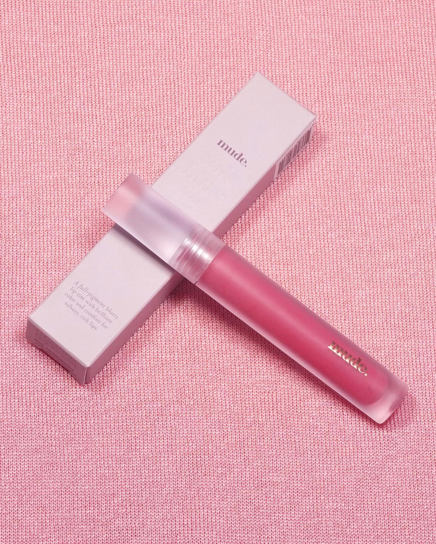 ソフトブラーティント/mude./リップティントを使ったクチコミ（2枚目）