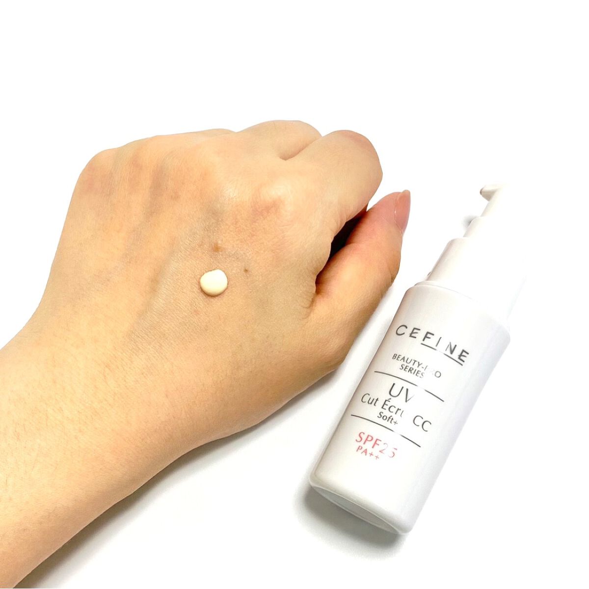 UVカットエクリュ CCソフト+/セフィーヌ/CCクリームを使ったクチコミ(3枚目)