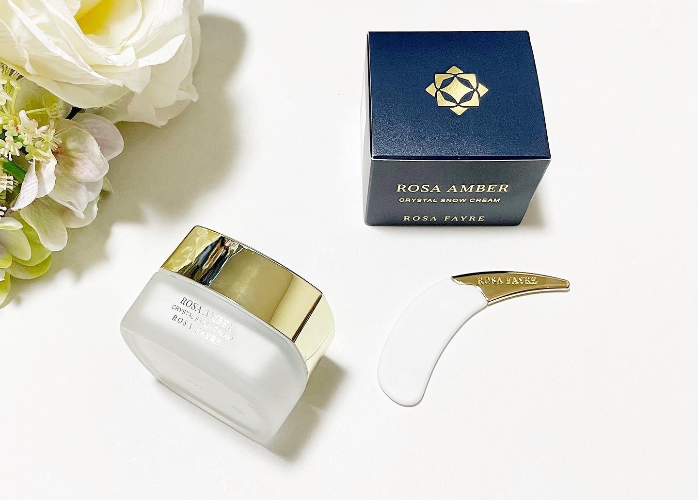ロサ アンバー クリスタル スノー クリーム/ROSA FAYRE/フェイスクリームを使ったクチコミ（1枚目）
