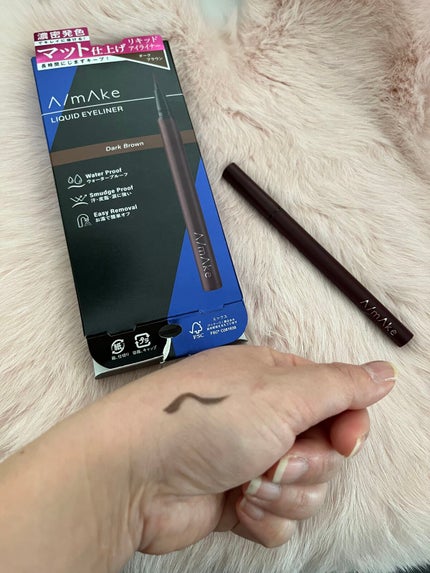 エーメイク マットリキッドアイライナー /A/mAke/リキッドアイライナーを使ったクチコミ(6枚目)